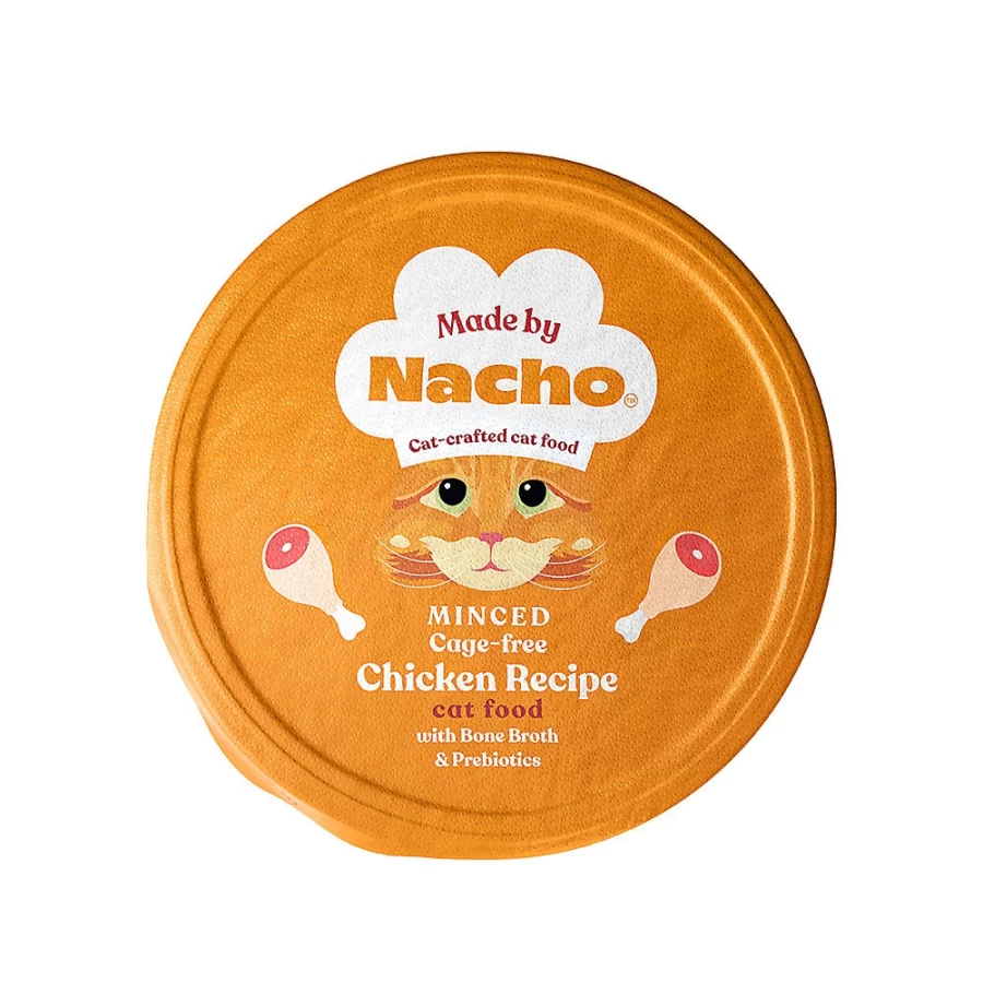 PetSmart Cage-Free Chicken Minced Wet Cat Food with Bone Broth & Prebiotics, 2.5oz – Made by Nachotrade
