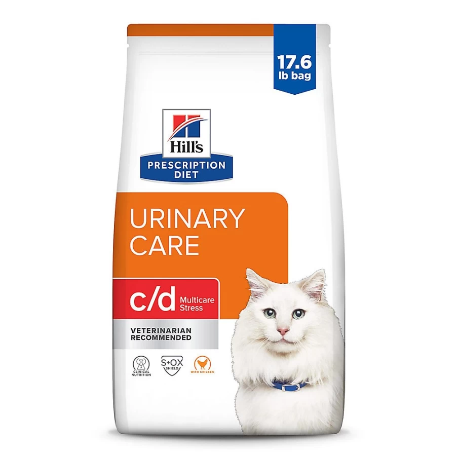 Hill's Prescription Diet c/d Multicare Urinary Care Dry Cat Food - Chicken Flavor | Urinary Health Support | Available at PetSmart