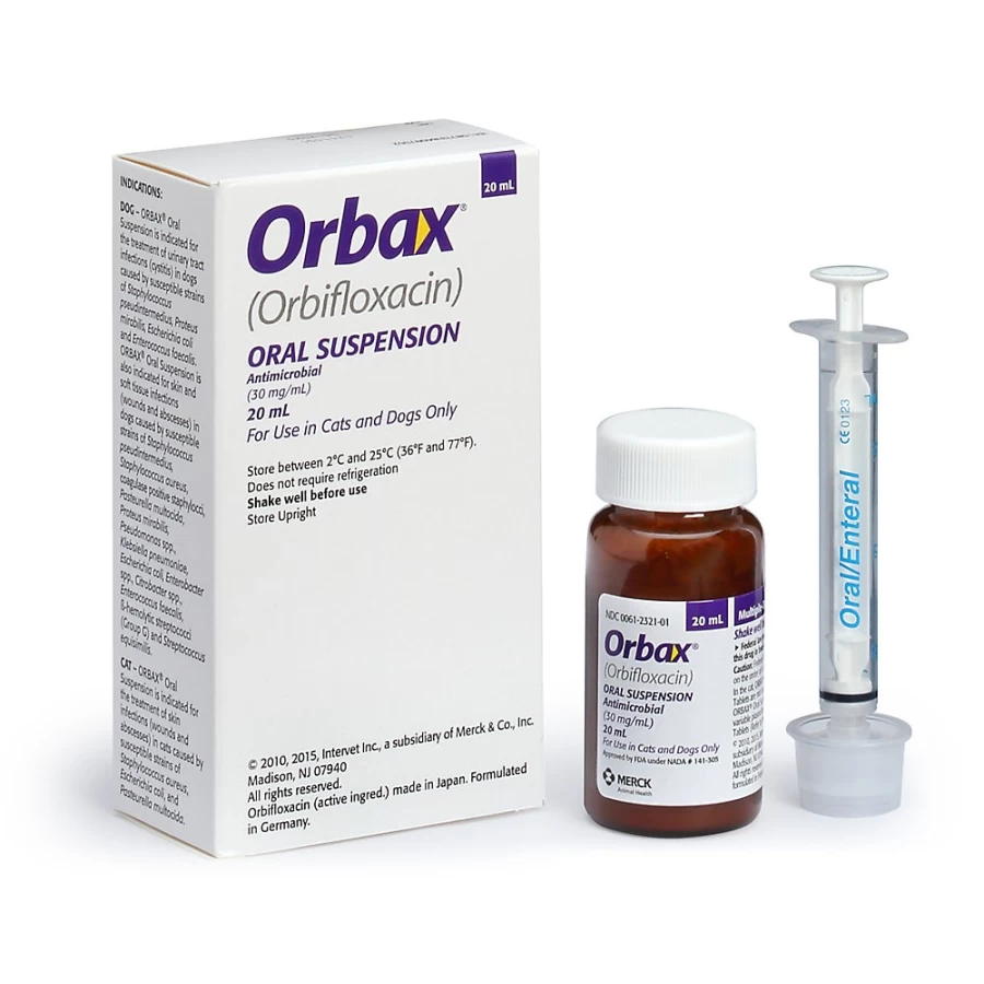 PetSmart Orbax Oral Suspension for Dogs & Cats - 30 mg/ml, 20 ml Antibiotic Treatment