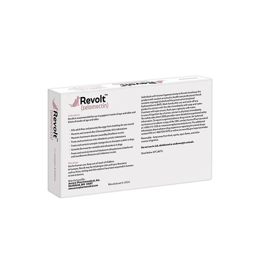PetSmart Revolt (Selamectin) 3-Month Flea & Worm Treatment for Kittens & Puppies Under 5 lbs