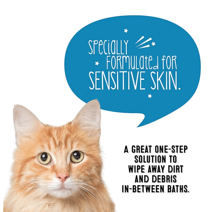 PetSmart Hypoallergenic Cat Wipes - Unscented & Gentle for Sensitive Skin