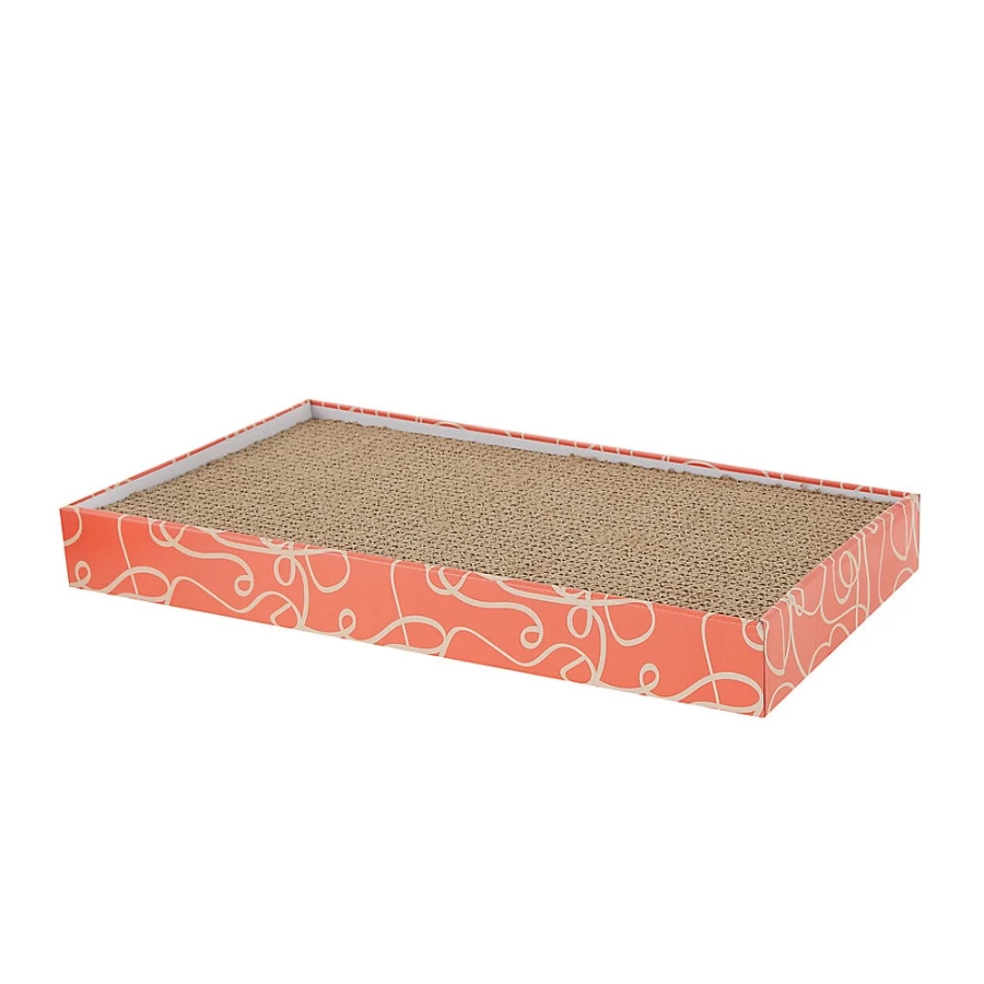 PetSmart Whisker City Double-Wide Wavy Cat Scratcher with Catnip for Indoor Cats