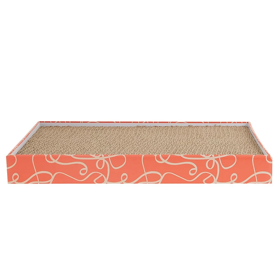 PetSmart Whisker City Double-Wide Wavy Cat Scratcher with Catnip for Indoor Cats