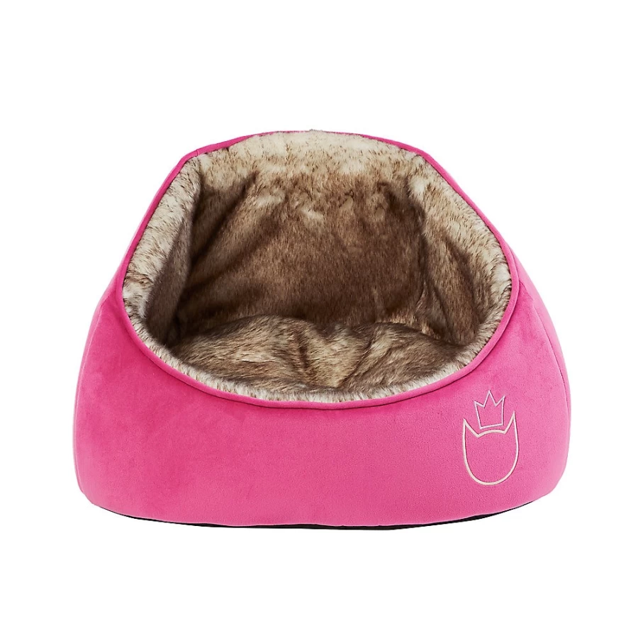 PetSmart Whisker City Snuggle Cave Cat Bed - Cozy 2-Tone Hideaway for Cats