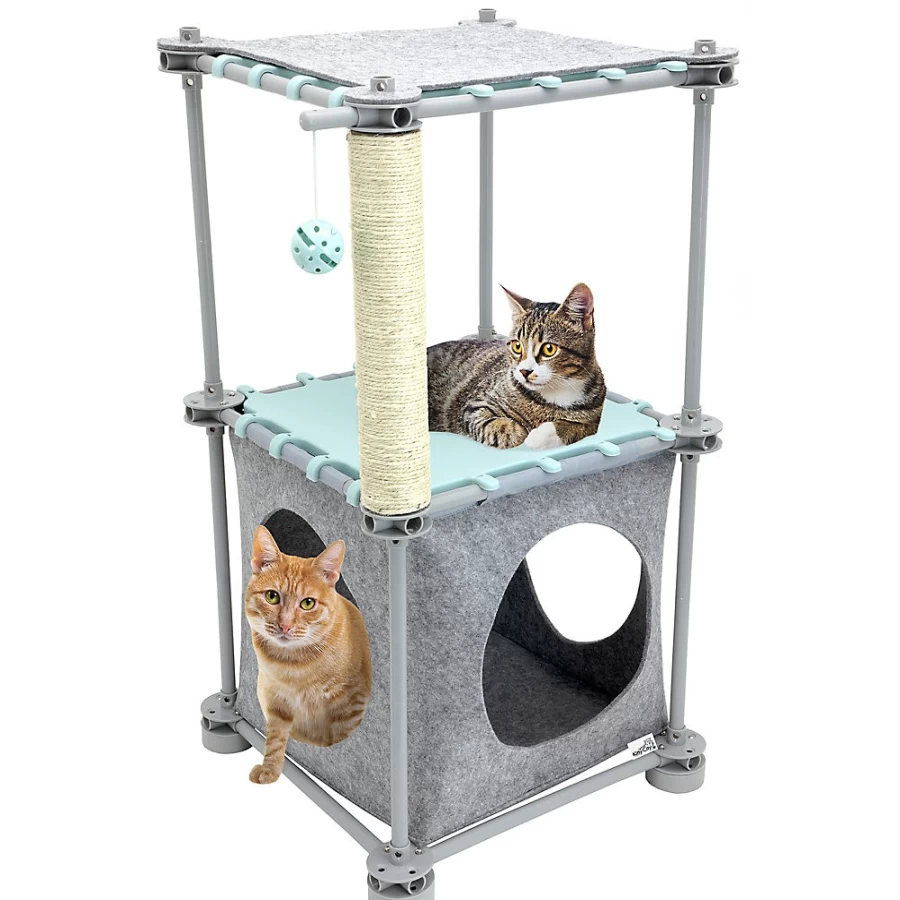 PetSmart Kitty City 2.0 Cat Tower - Multi-Level Scratching Post with Perches for Indoor Cats