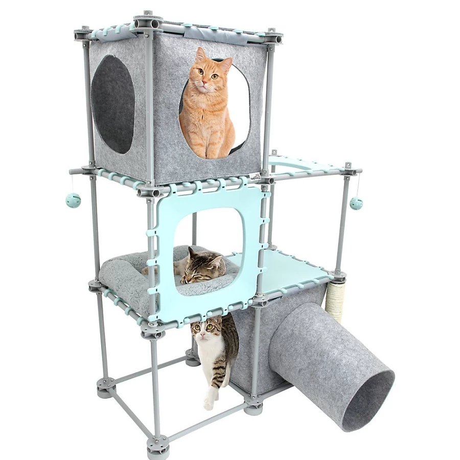 PetSmart Kitty City 2.0 Mega Kit Cat Tower - Premium Cat Climbing Tree with Perches & Scratching Posts