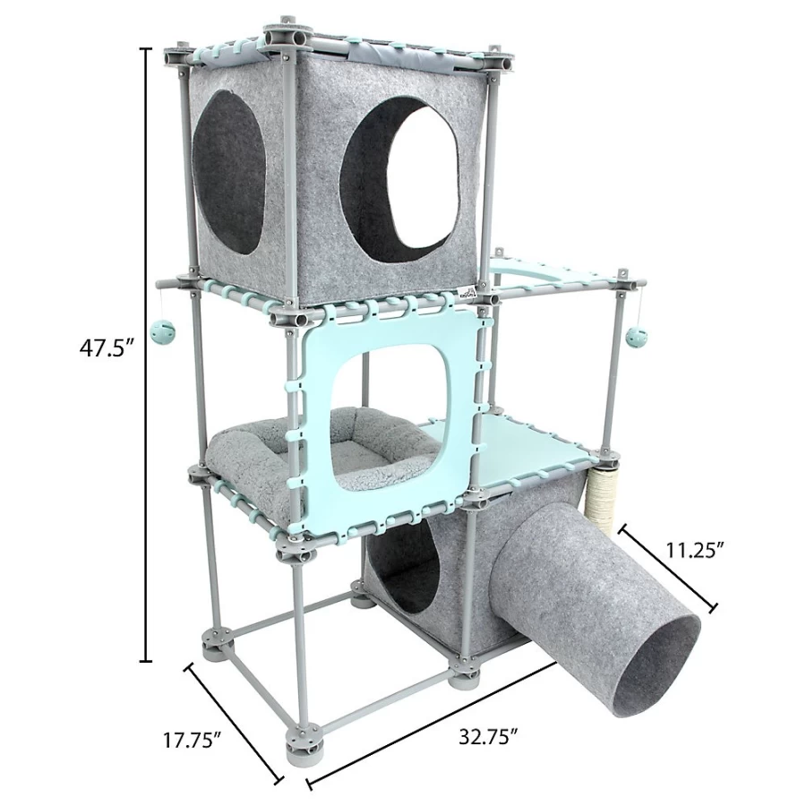 PetSmart Kitty City 2.0 Mega Kit Cat Tower - Premium Cat Climbing Tree with Perches & Scratching Posts