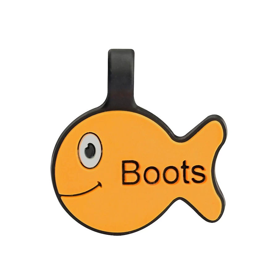 PetSmart Personalized Silicone Dog Tag - Silent Pet ID Tag for Dogs and Cats, Goldfish Design