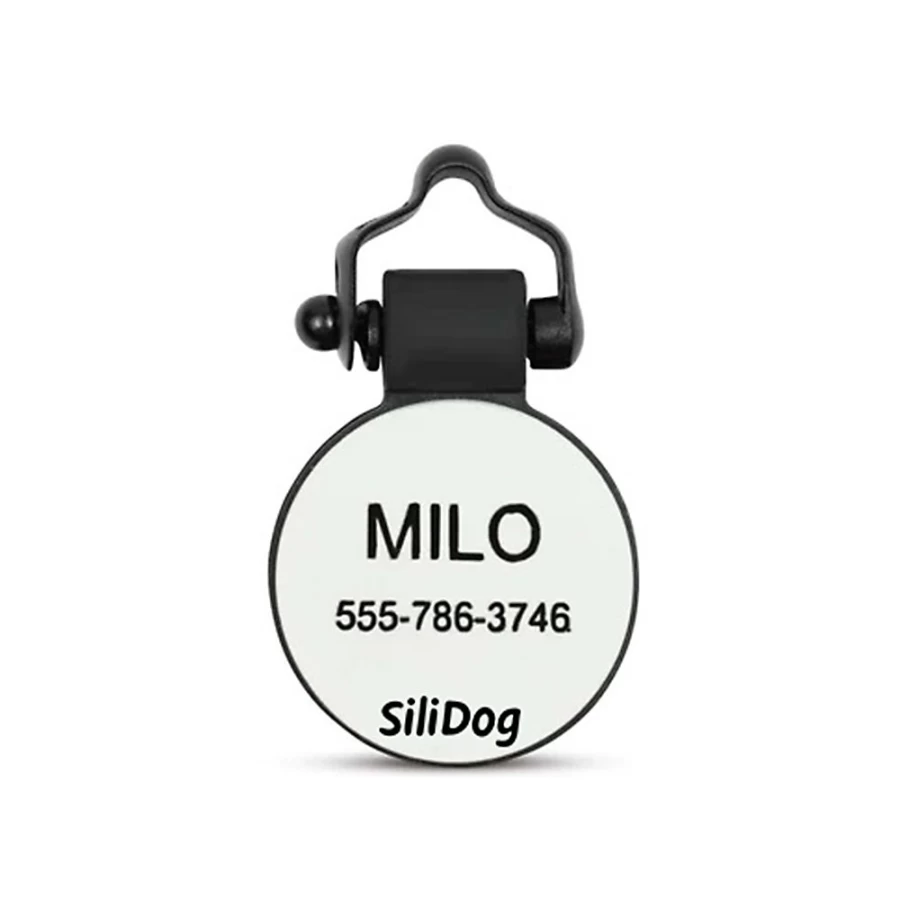 PetSmart Personalized Silicone Dog Tag - Silent Baseball ID Tag for Dogs and Cats by SiliDog