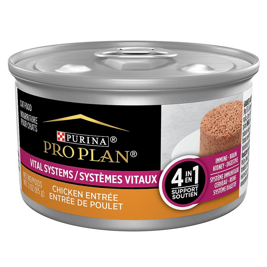 Purina Pro Plan Adult Wet Cat Food 3oz - Vital Systems Formula for Optimal Health | PetSmart
