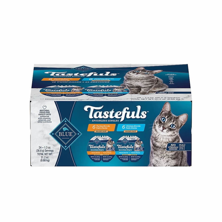 PetSmart Blue Buffalo Tastefuls Natural Chicken Flavor Adult Cat Treats for Healthy Snacking