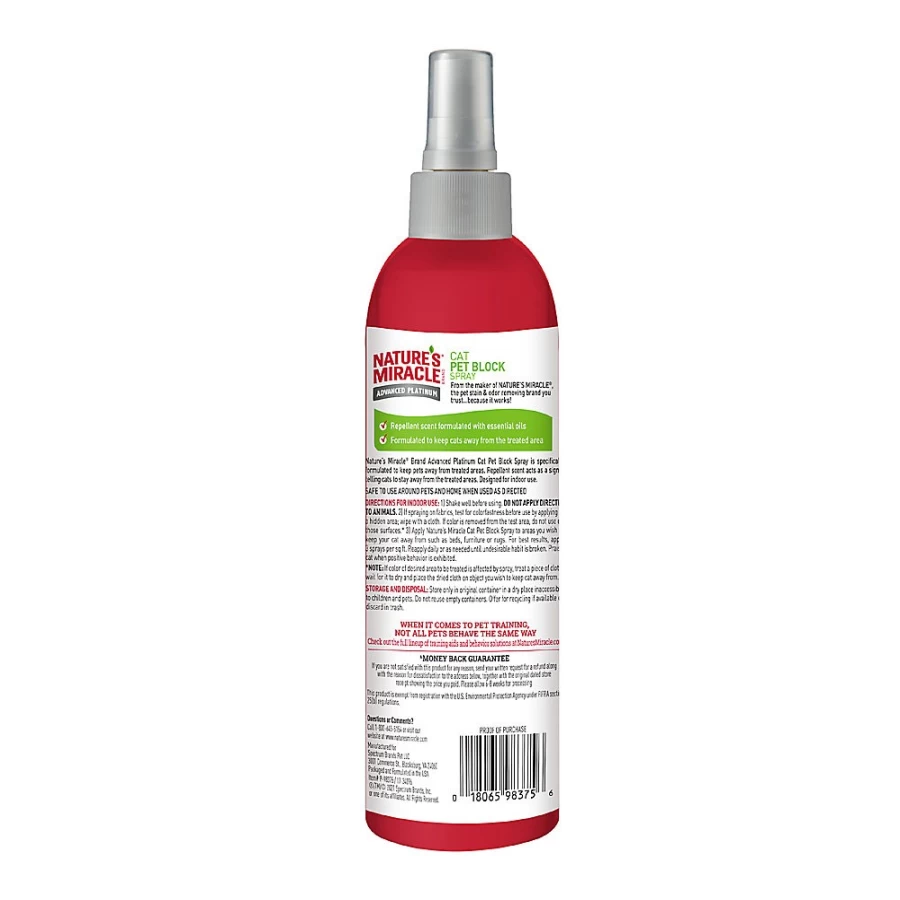 PetSmart Nature's Miracle Advanced Platinum Cat Block Spray - Stop Unwanted Behavior