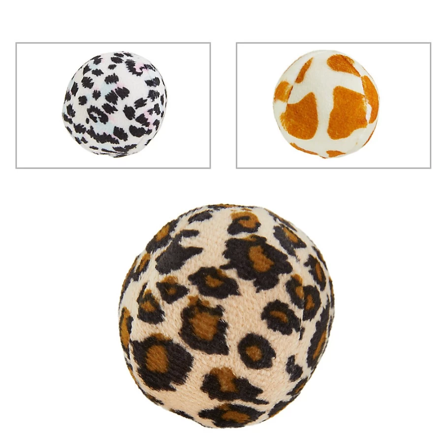 PetSmart Whisker City Color-Varying Animal Print Ball Toy for Cats