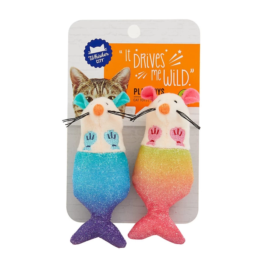PetSmart Whisker City Mermouse Cat Toy - Interactive 2-Pack for Playful Cats