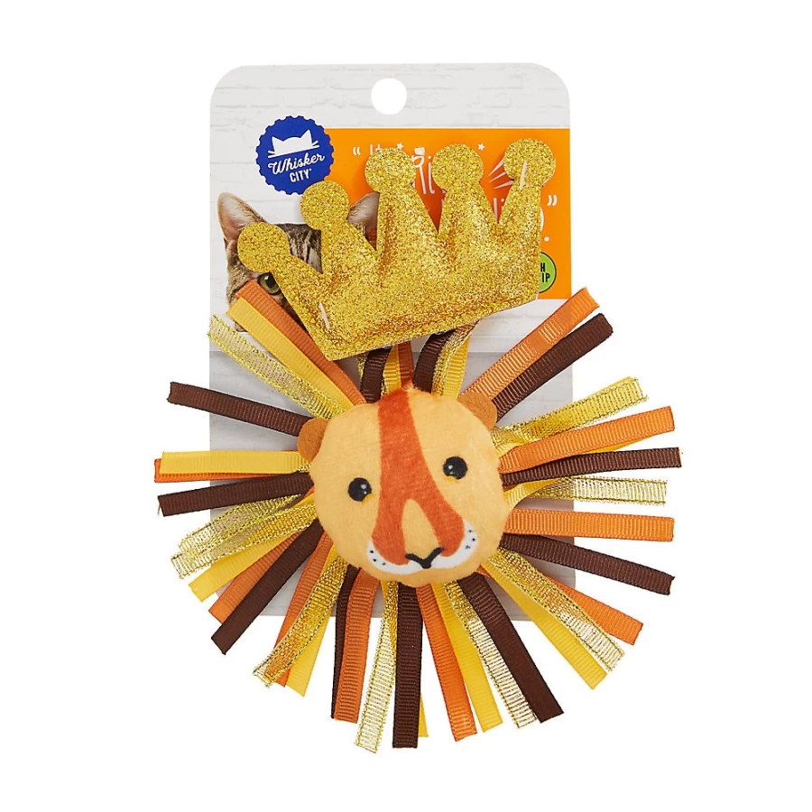 PetSmart Whisker City Lion King Cat Toys 2-Pack - Interactive Cat Toy Set for Indoor Cats