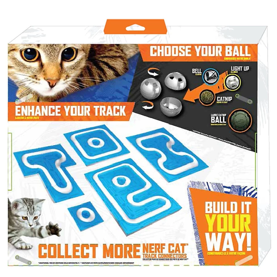 PetSmart NerfTrade Modular Turbo Track Interactive Cat Toy for Play & Exercise