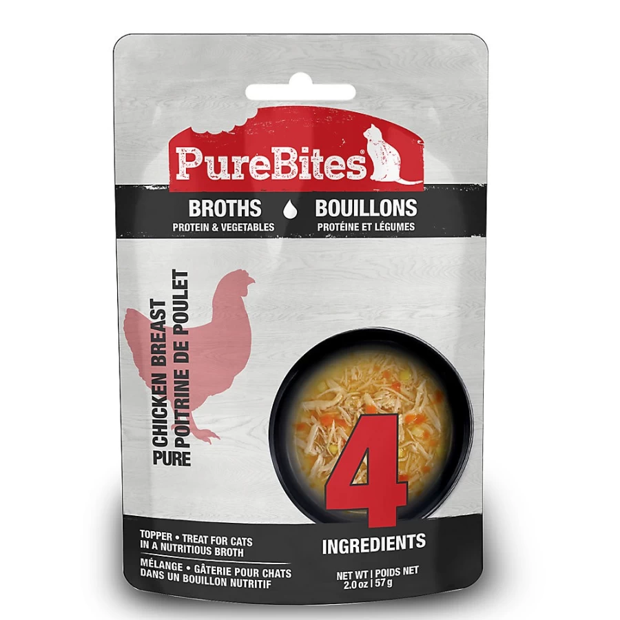 PetSmart PureBites Chicken & Vegetables Broth Wet Cat Treat Pouch