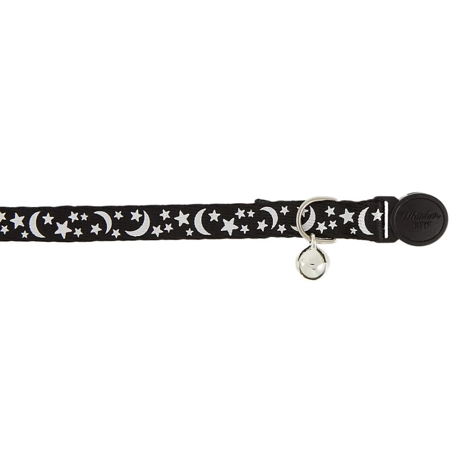 PetSmart Whisker City Reflective Cat Collar with Moon & Stars Design for Kittens