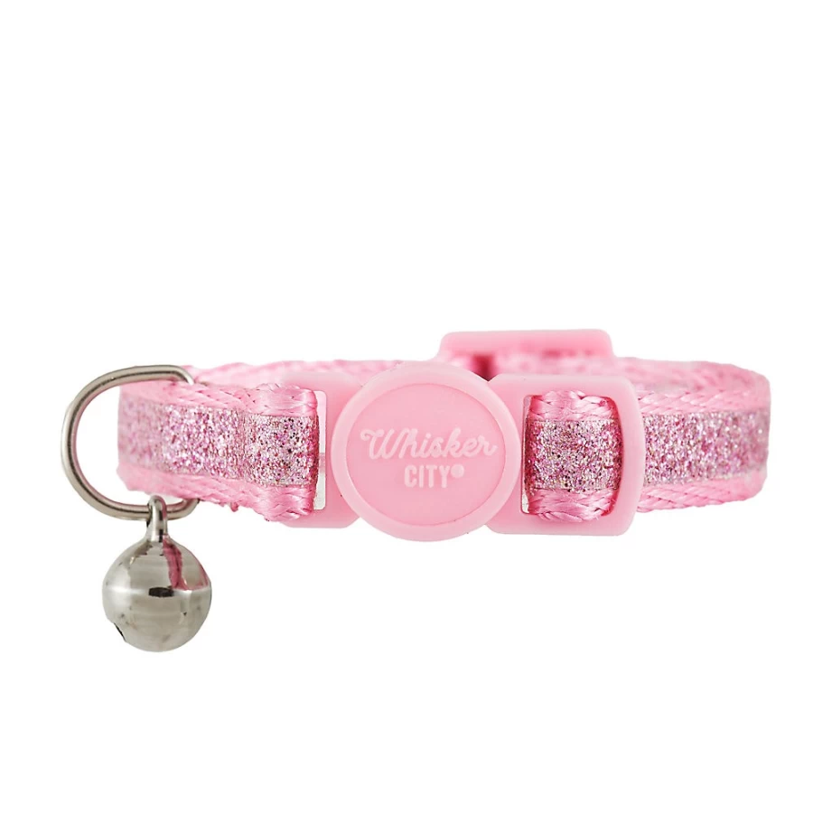 PetSmart Whisker City Glitter Breakaway Cat Collar - Sparkling Safety Collar for Cats