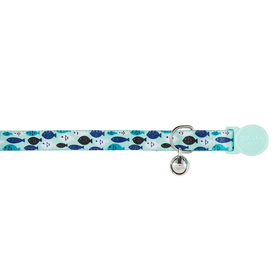 PetSmart Whisker City Breakaway Fish Cat Collar - Safe & Adjustable Kitten Collar with Bell