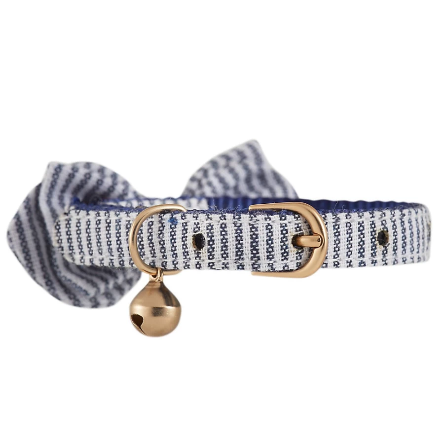PetSmart Whisker City Pinstripe Cat Collar with Easy-Release Buckle for Safety