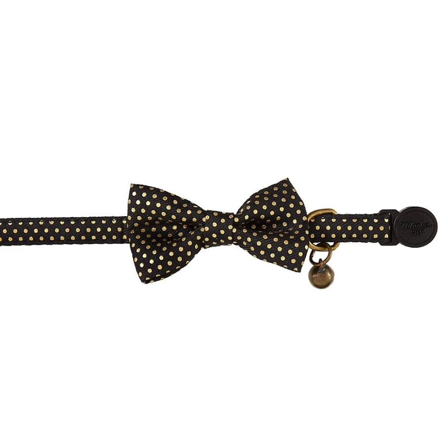 PetSmart Whisker City Polka Dot Cat Collar with Bow - Easy Release, Adjustable & Safe for Kittens
