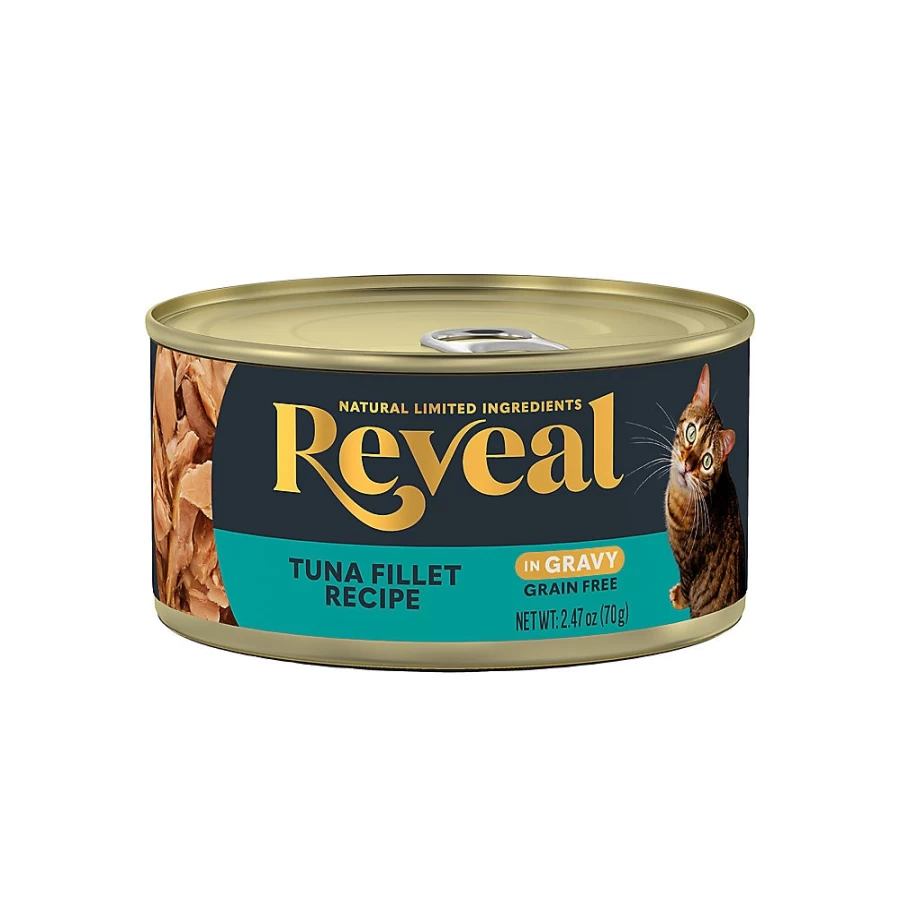 PetSmart Reveal Grain-Free Limited Ingredient Wet Cat Food in Gravy for All Life Stages - 2.47 oz Can