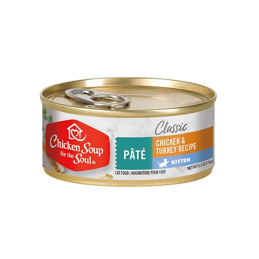 PetSmart Chicken Soup for the Soul Classic Kitten Wet Cat Food Pate - 5.5 Oz, High-Protein Kitten Formula