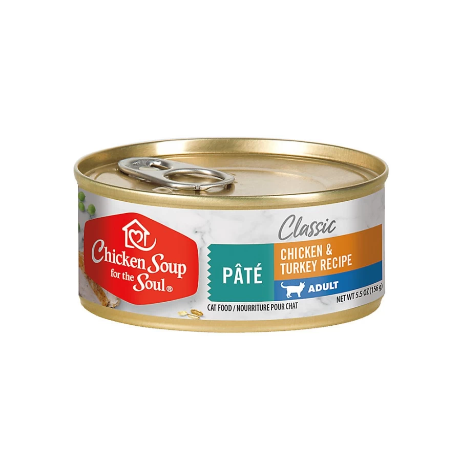 PetSmart Chicken Soup for the Soul Classic Adult Wet Cat Food Pate - 5.5 Oz, Grain-Free Recipe for Optimal Feline Health
