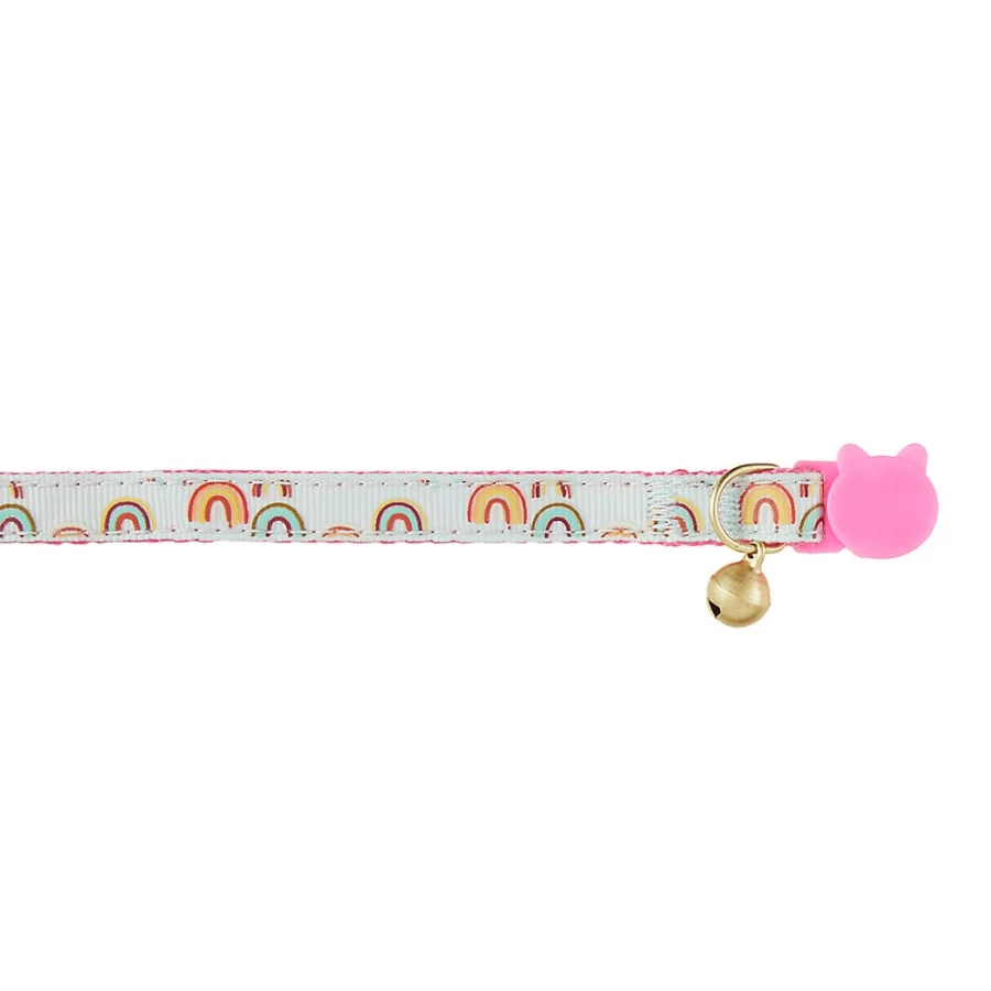 PetSmart Whisker City Easy Release Cat Collar - Rainbow Adjustable Kitten Safety Collar
