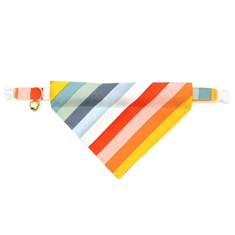 PetSmart Cleo Carousel Rainbow Slide-On Cat Bandana for Pets