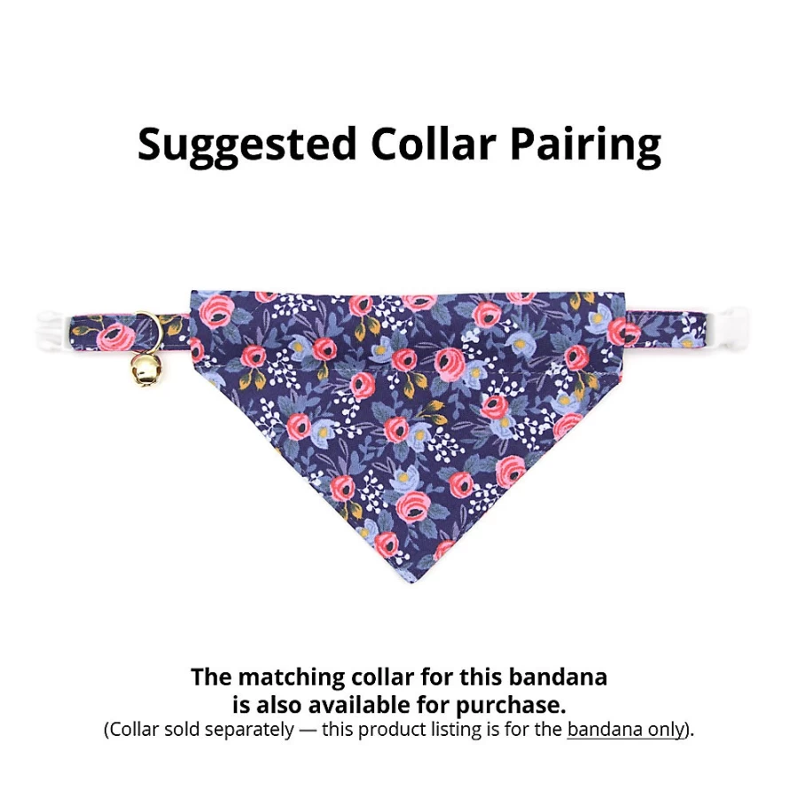 PetSmart Cleo Daphne Floral Slide-On Cat Bandana for Pets