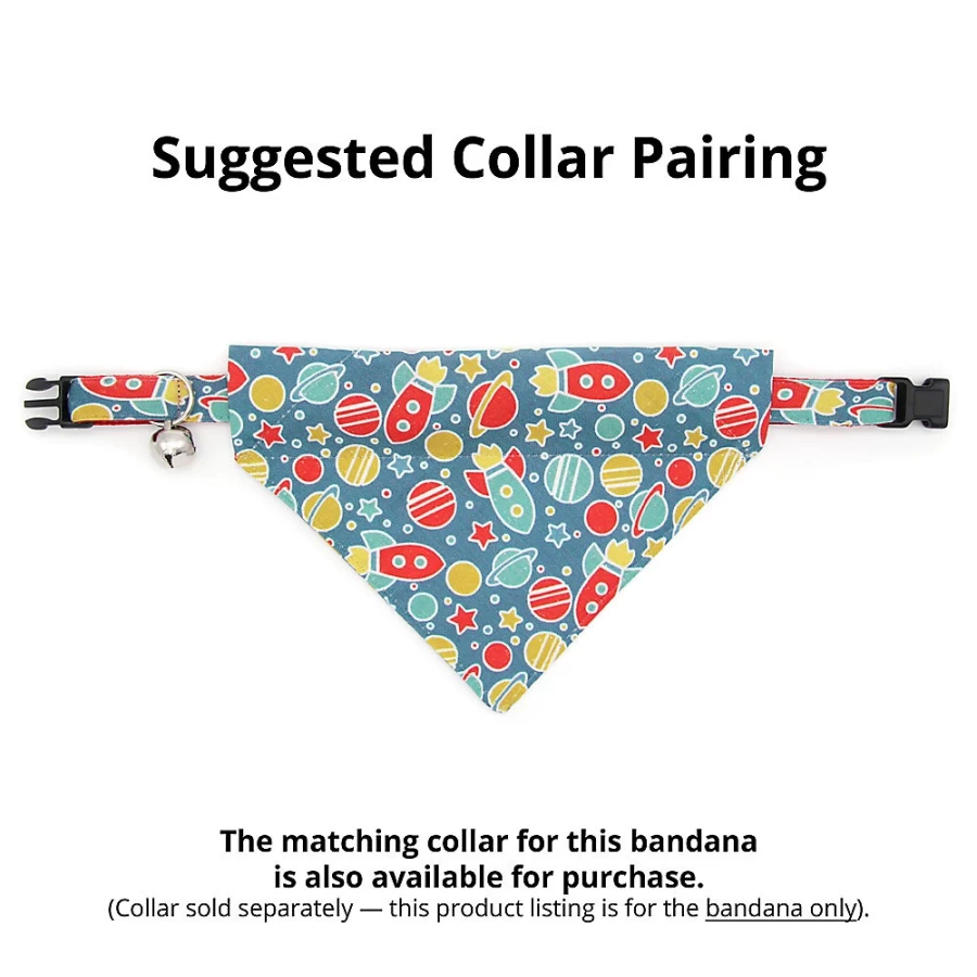 PetSmart Intergalactic Space Cat Bandana - Slide-On Design by Made By Cleo