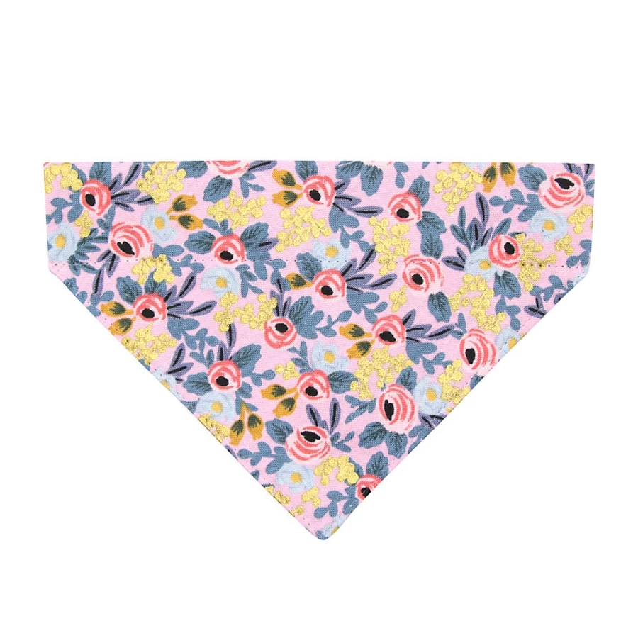 PetSmart Floral Slide-On Cat Bandana - Made By Cleo Ophelia, Adjustable Pet Bandana for Cats