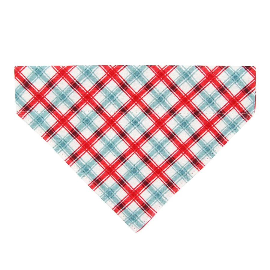 PetSmart Cleo Plaid Slide-On Cat Bandana for Stylish Pets