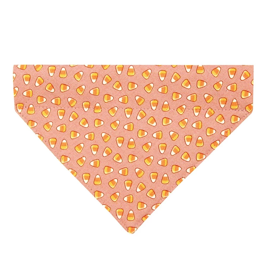 PetSmart Made By Cleo Candy Corn Cat Bandana - Sweet Tooth Slide-On Pet Bandana for Cats