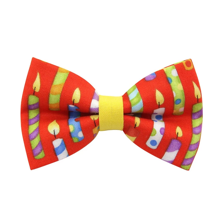 PetSmart Birthday Party Cat Bow Tie - Made by Cleo Candles for Celebrations
