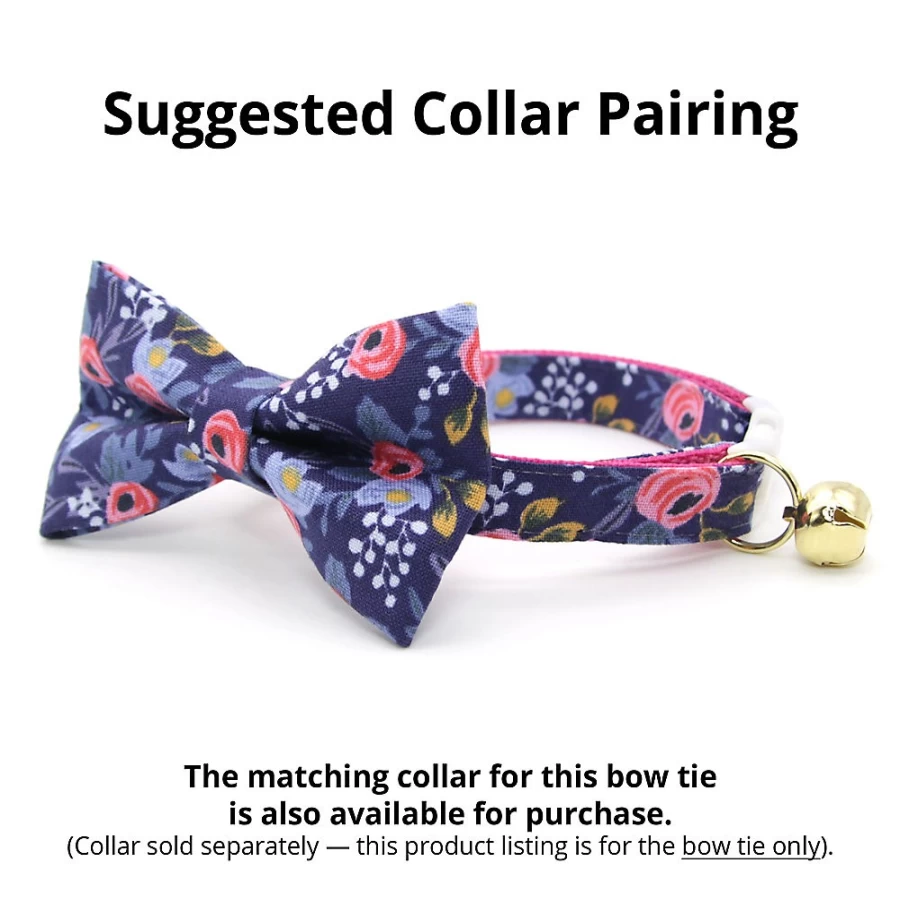 PetSmart Floral Cat Bow Tie - Made By Cleo Daphne for Stylish Pets