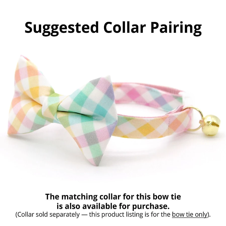PetSmart Plaid Cat Bow Tie - Made By Cleo Dawn, Stylish Feline Accessory for Fashionable Cats