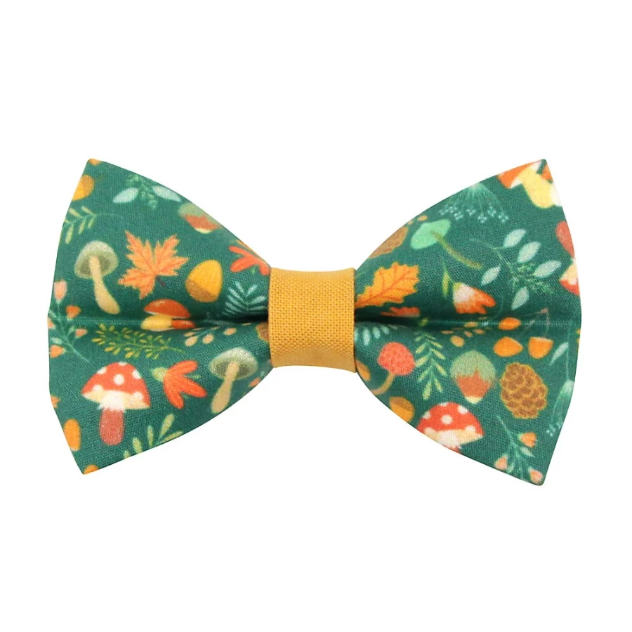 PetSmart Forest Fantasy Woodland Botanical Cat Bow Tie by Cleo - Stylish Feline Accessory