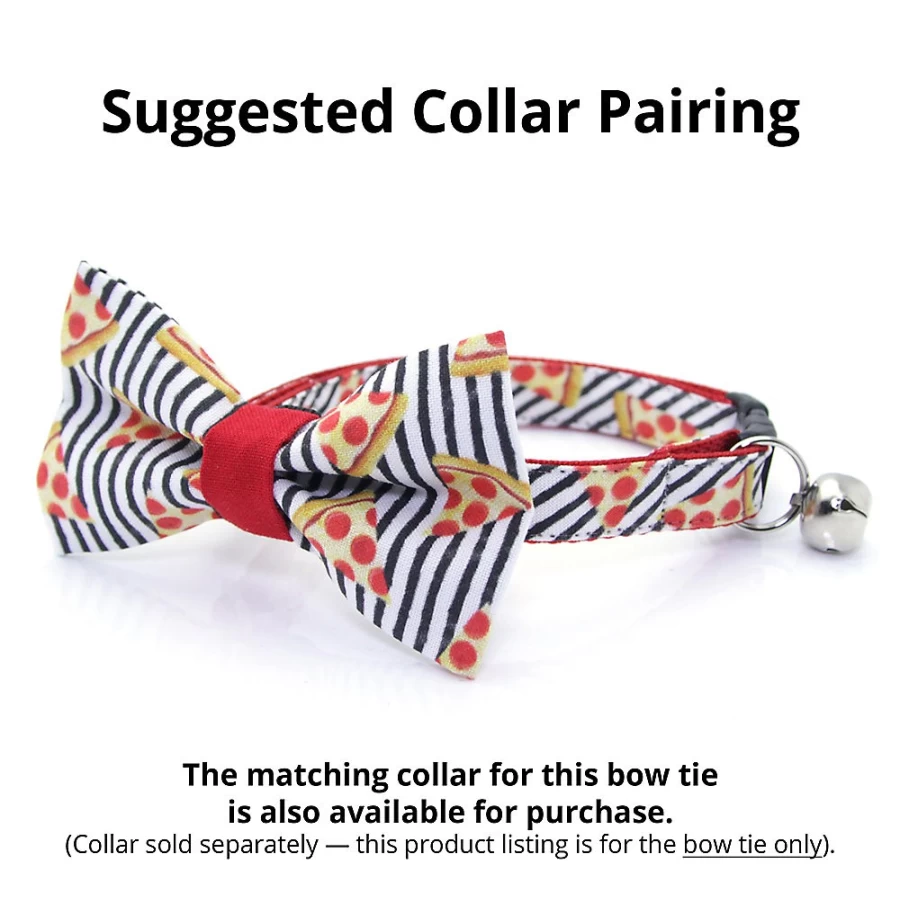 PetSmart Striped Cat Bow Tie for Pizza Parties - Made By Cleo Collection