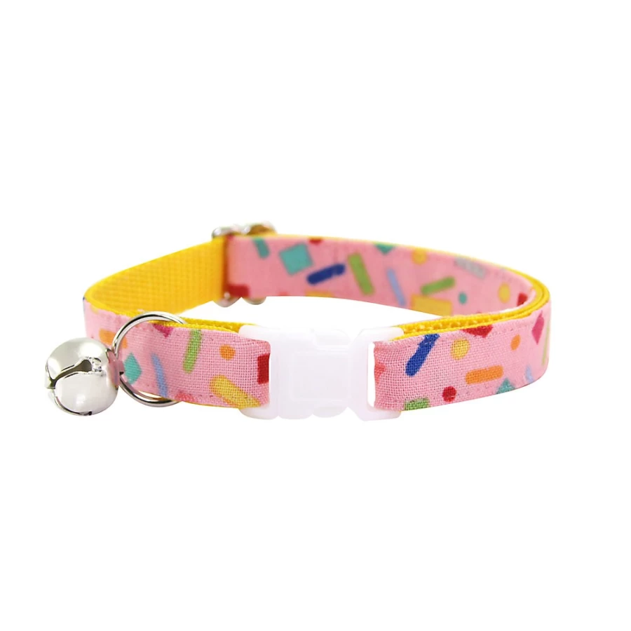 PetSmart Made By Cleo Confetti Sprinkles Breakaway Birthday Cat Collar for Safe Celebration