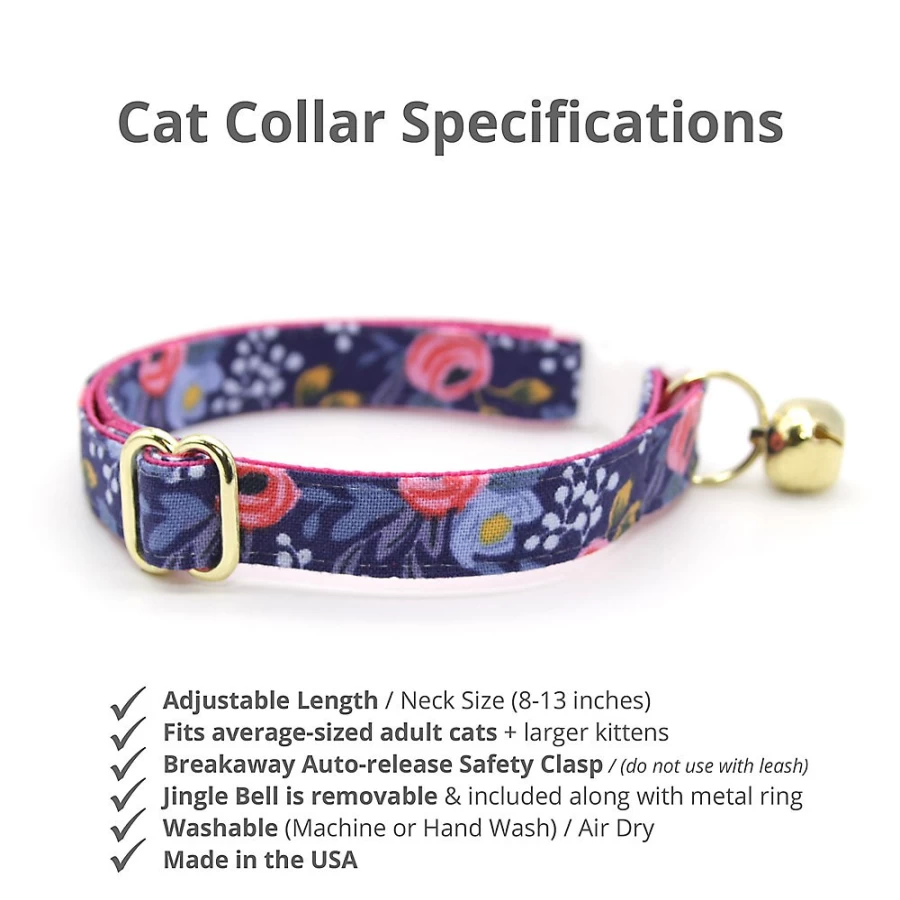 PetSmart Floral Breakaway Cat Collar - Made by Cleo Daphne, Safe & Stylish Cat Accessory