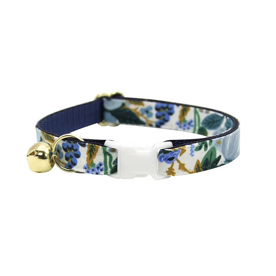PetSmart Indigo Garden Floral Breakaway Cat Collar by Cleo - Safe & Stylish Feline Accessory