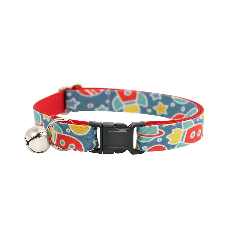 PetSmart Intergalactic Space Breakaway Cat Collar by Cleo - Safe & Stylish Feline Accessory