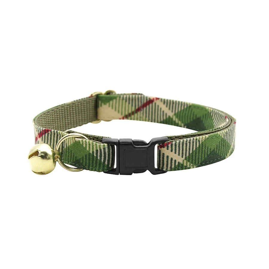 PetSmart Cleo Linden Plaid Breakaway Cat Collar for Safe & Stylish Pets