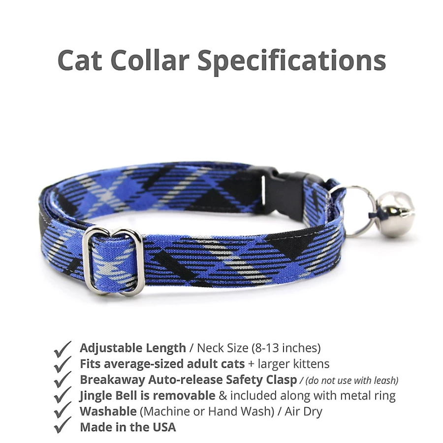 PetSmart Plaid Breakaway Cat Collar - Made By Cleo Pikes Peak Style