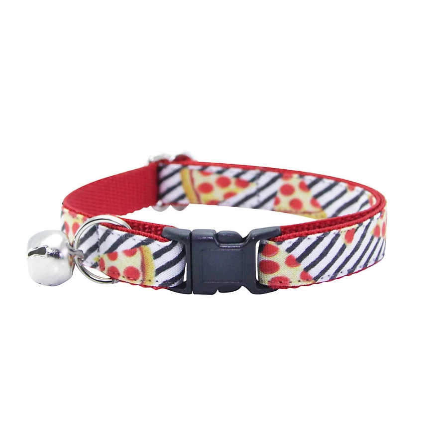 PetSmart Striped Breakaway Cat Collar for Pizza Parties - Made by Cleo