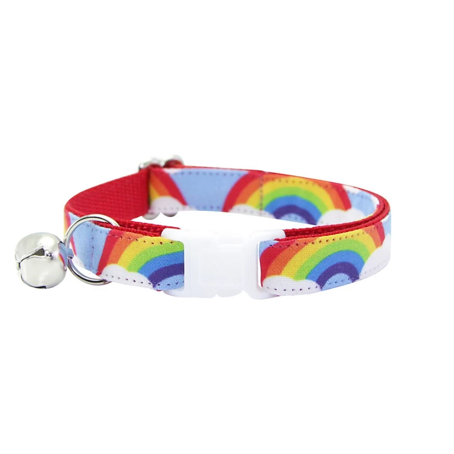PetSmart Rainbow Magic Breakaway Cat Collar by Cleo - Safe Reflective Kitten Collar