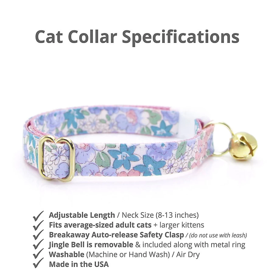 PetSmart Willow Floral Breakaway Cat Collar - Made by Cleo, Safe & Stylish Design